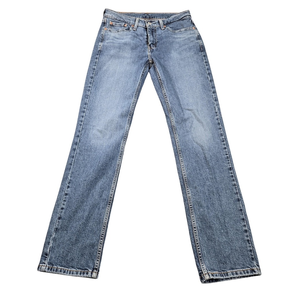 Levis 514 Jeans Mens 28x30 (tag 28x32) Blue Medium Wash Straight Stretch Denim